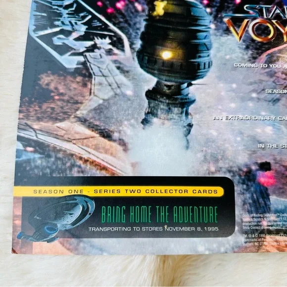 💚 STAR TREK 1995 TRADING CARDS 🔥 NEXT GENERATION SEASON 1 🔥 5 UNCUT PROMO - Picture 6 of 6